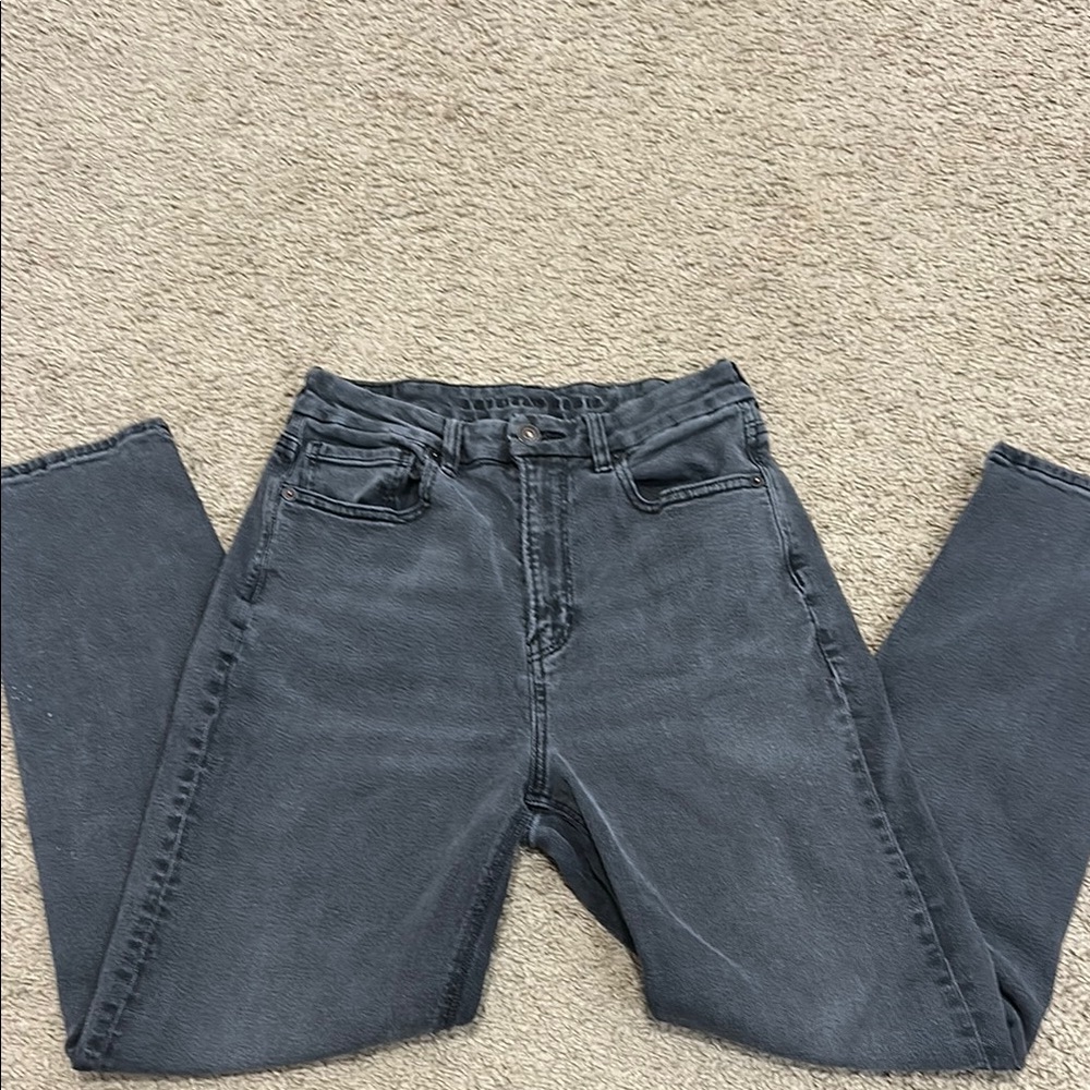 American Eagle Dark Gray/Black Wash Denim Jeans